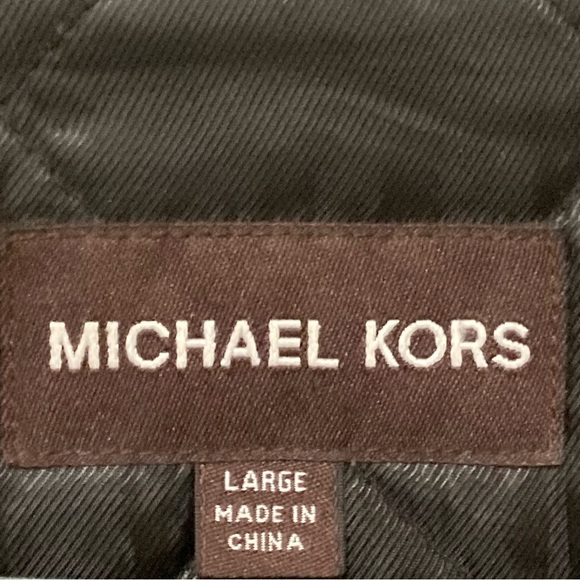 Michael Kors Alhambra Wool Hipster Jacket P Coat Plaid Tartan Black Green large - Picture 11 of 11